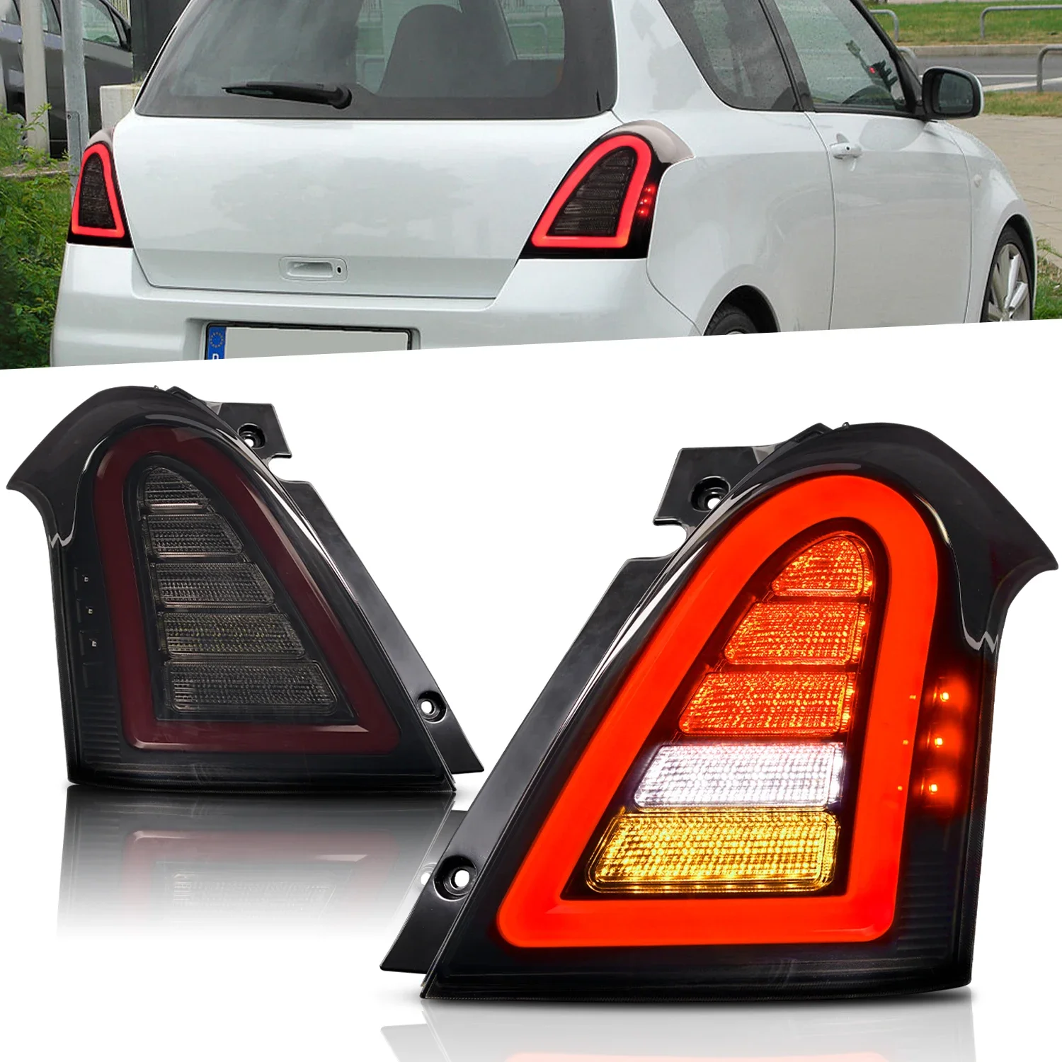 

Archaic High Quality Led Tail Lamp For Swift 2005-2016 Taillight With Sequential Turning Signal Parking Light Car Lamp