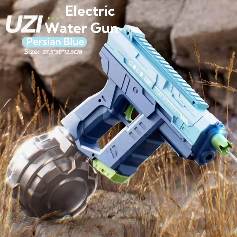 UZI Three Function Dual Mode Electric Water Gun Automatic Suction Hand Self-Integrated Electric Water Gun Summer Play Water 4