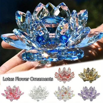 Crystal Lotus Flower Figurine 1