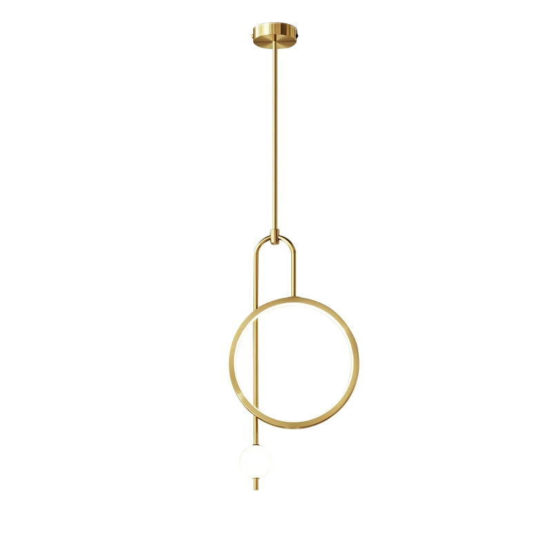 

Bedroom bedside pendant light modern minimalist living room background pendant lamp