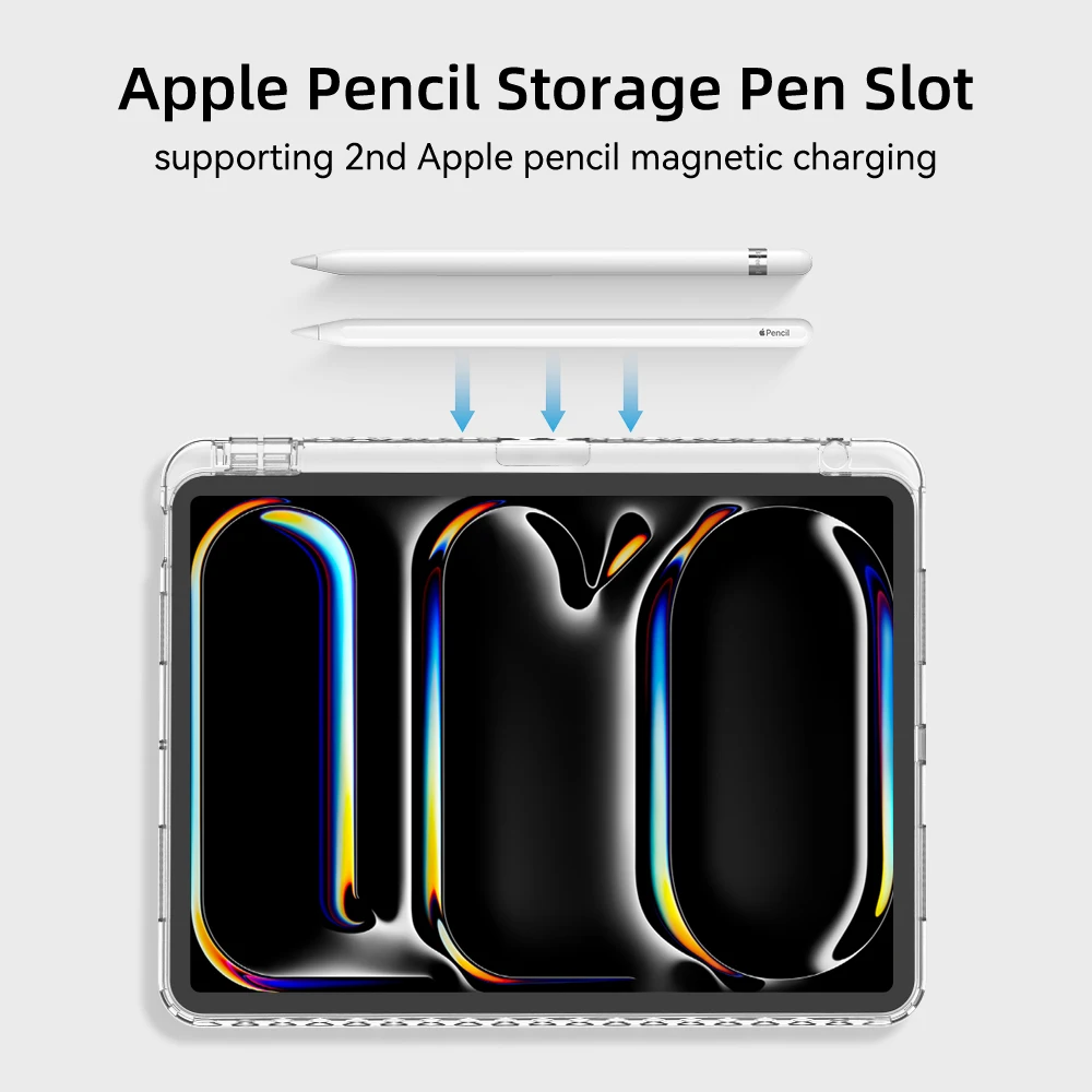 Transparency Case for 2024 iPad Pro 13in 11in M4 Air 11-inch 13-inch M2 iPad 10th Gen 10.9 Air 4/5 iPad 7/8/9th 10.2 5/6th 9.7in Best Sellers In Computer, Office & Education