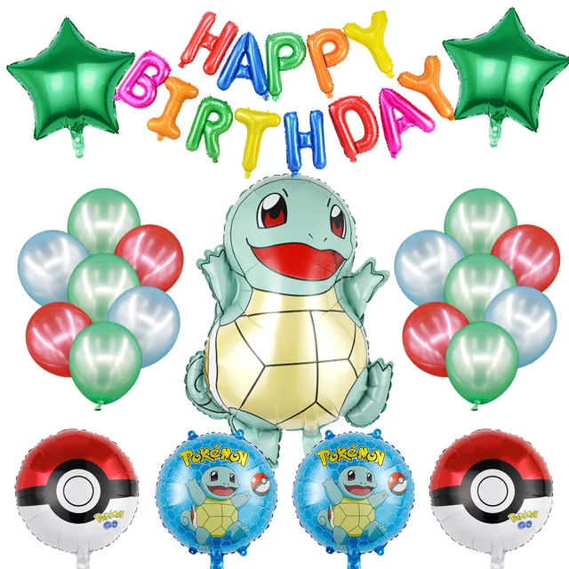 Pokemon Theme Cartoon Birthday Circle Party Backdrop Kit