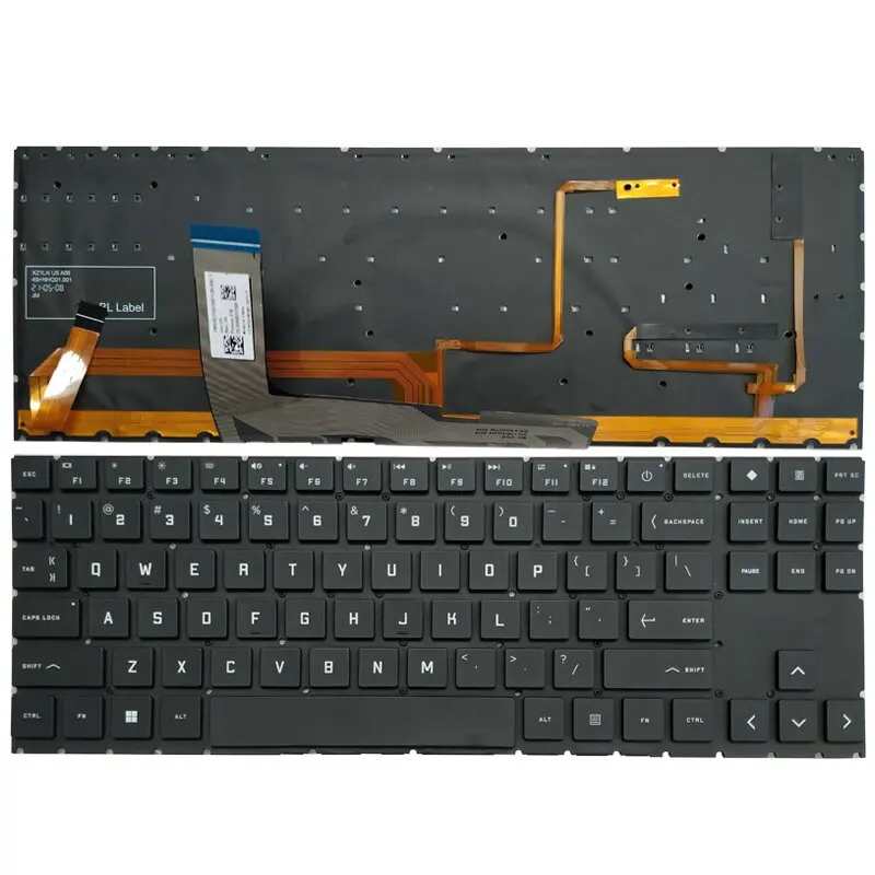 

New RGB Backlit US Keyboard For HP OMEN 15 2020 15-EK 15-EN EK1016TX EK1000 EK0018 TPN-Q238 TPN-Q236 With Colorful Backlight