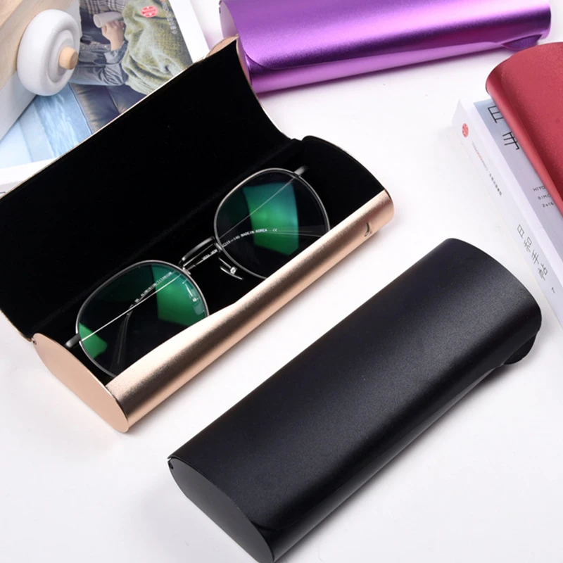 

1PCS Small Glasses Case Optical Frosted Aluminum Alloy Myopia Case Simple Lightweight Portable Sunglasses Storage Glasses Box