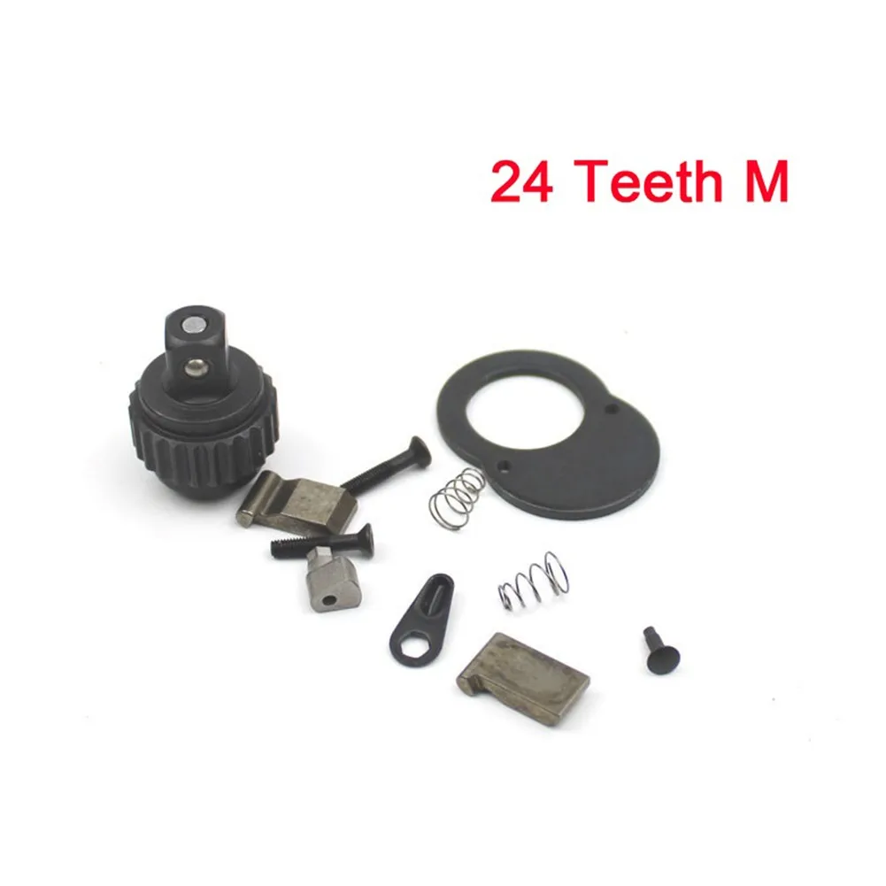 Description Picture 6 of item11pcs/Set 1/4\'\' 3/8\'\' 1/2\'\' 24 Teeth Ratchet Socket Wrench Repair Accessories Replacement Part Kit Hand Tools