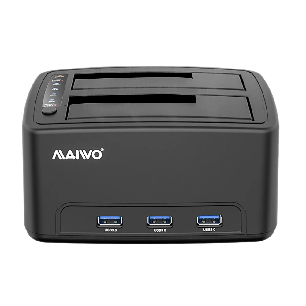 

MAIWO K3072H Дубликатор жестких дисков многофункциональный концентратор для мобильных жестких дисков с поддержкой 2,5/3,5 дюймового жесткого диска с европейской вилкой