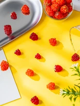  Lampwork Glass Beads Raspberry Shaped Crystal Beads For DIY Jewelry Making Bracelets Necklace Earring Craft Supplies Accessories 