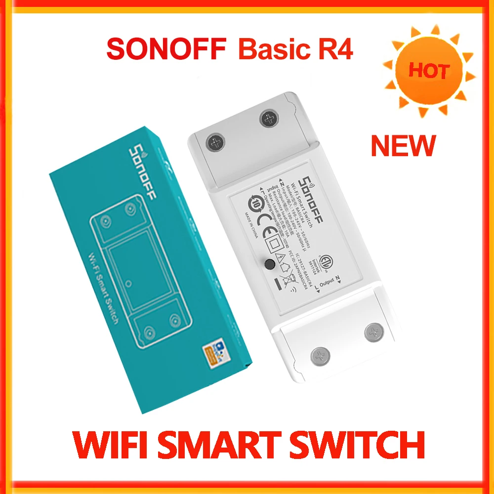 Sonoff Basic R4 Wifi Smart Switch Telecomando Interruttore Fai Da Te Smart Home Timer Module Magic Switch Mode Ewelink Alexa Google Home