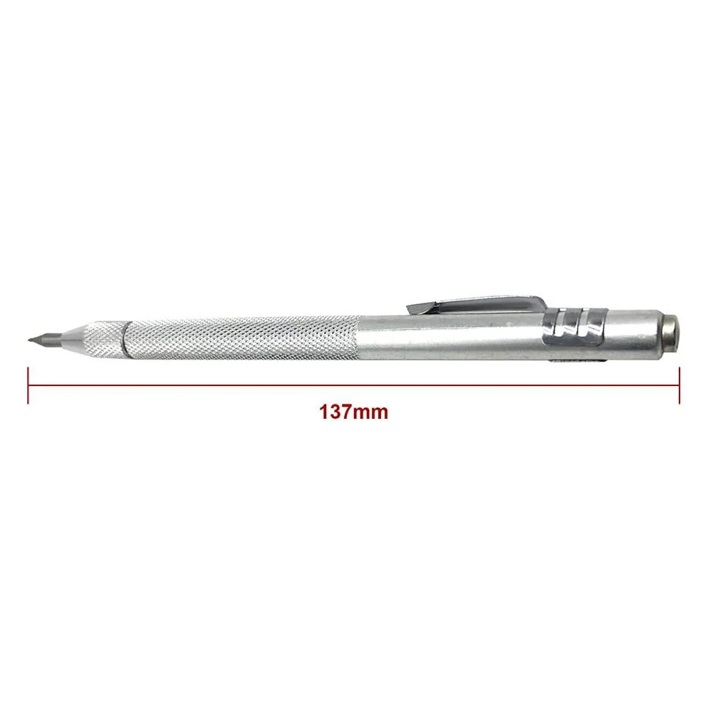 2PCS Double Ended Tungsten Carbide Scribing Pen Tip Steel Scriber Scribe  Marker Metal Ceramic Lettering Pen Ceramic Marking Pen