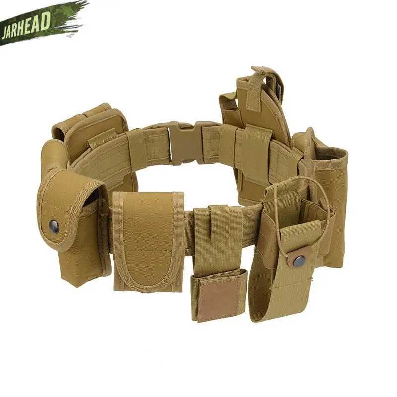 

Oxford tactical belt waist sealing security combination 10 in 1 multifunctional belt combat training duty equipment
