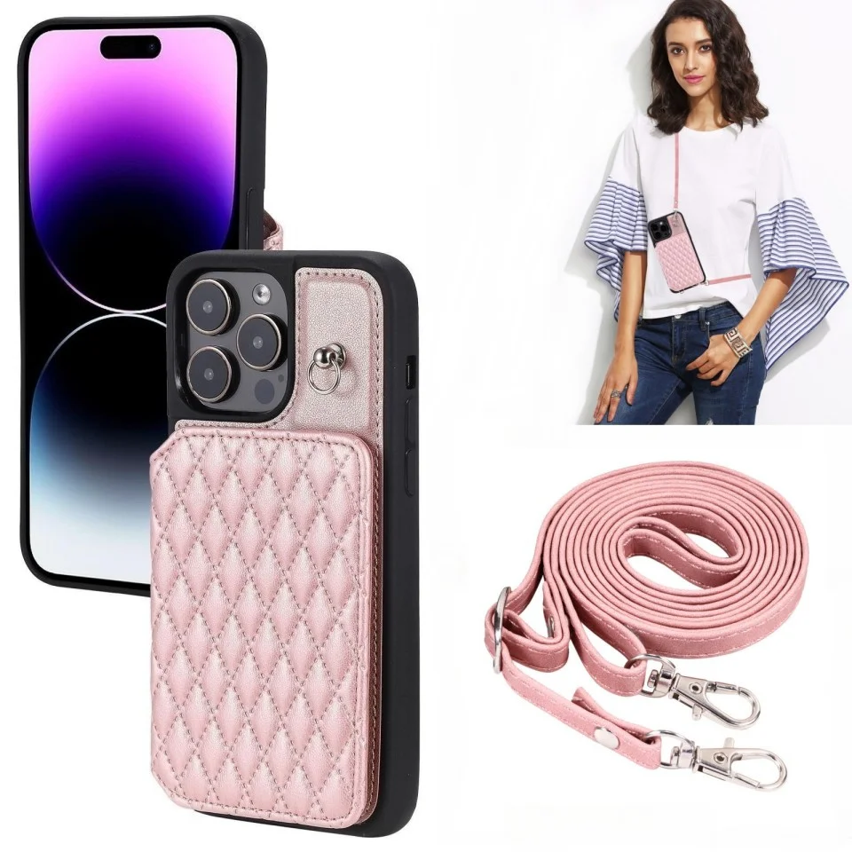 

Кожаный чехол-кошелек для iPhone 15 Pro Max 14 Plus 13 12 11 XR SE 2022 7 8 Plus