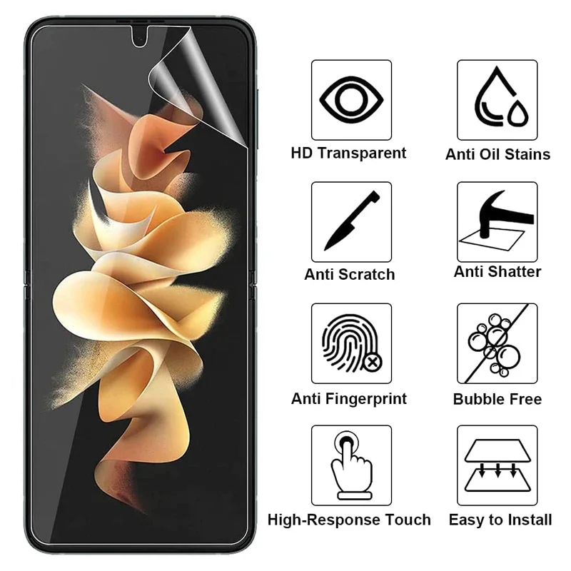 Full Coverage Soft Hydrogel Screen Protector - HD Clear TPU Cover