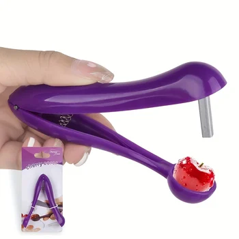1Pc Portatile Ciliegia Frutta Cucina Pitter Remover Oliva Corer Rimuovere Pit Strumento Frutta Verdura Strumenti Cherry Pitter Gadget Da Cucina 1