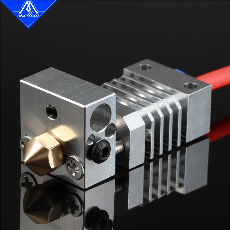 Mellow-all Metal Hotend Extrusora Kit Titânio Flexível Heat Break para Creality Cr10 Cr-10s Impressora 3d Micro Suíça Atualização Cr10 - Imagem 3