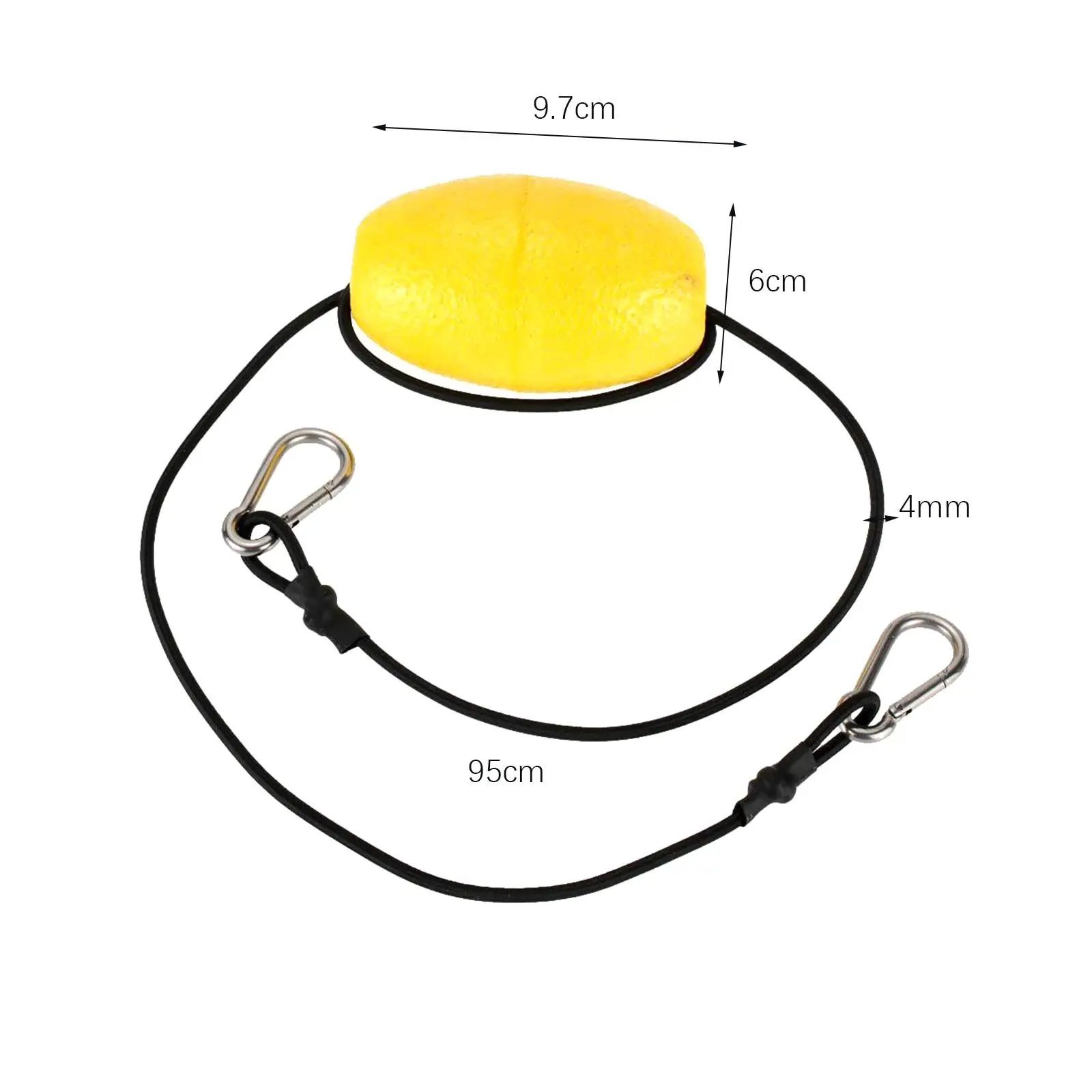 Kayak Tow Throw Line Anchor Marker Buoy with Buckles Float Buoy Elastic Float Rope for Boat Sailing Canoe Accessories