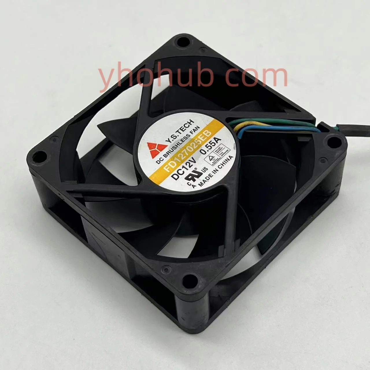 Tech Fd127025eb dc 12v 0.55a 70x70x25 mm Ventilador de Refrigeração do Servidor de Fios Y.s