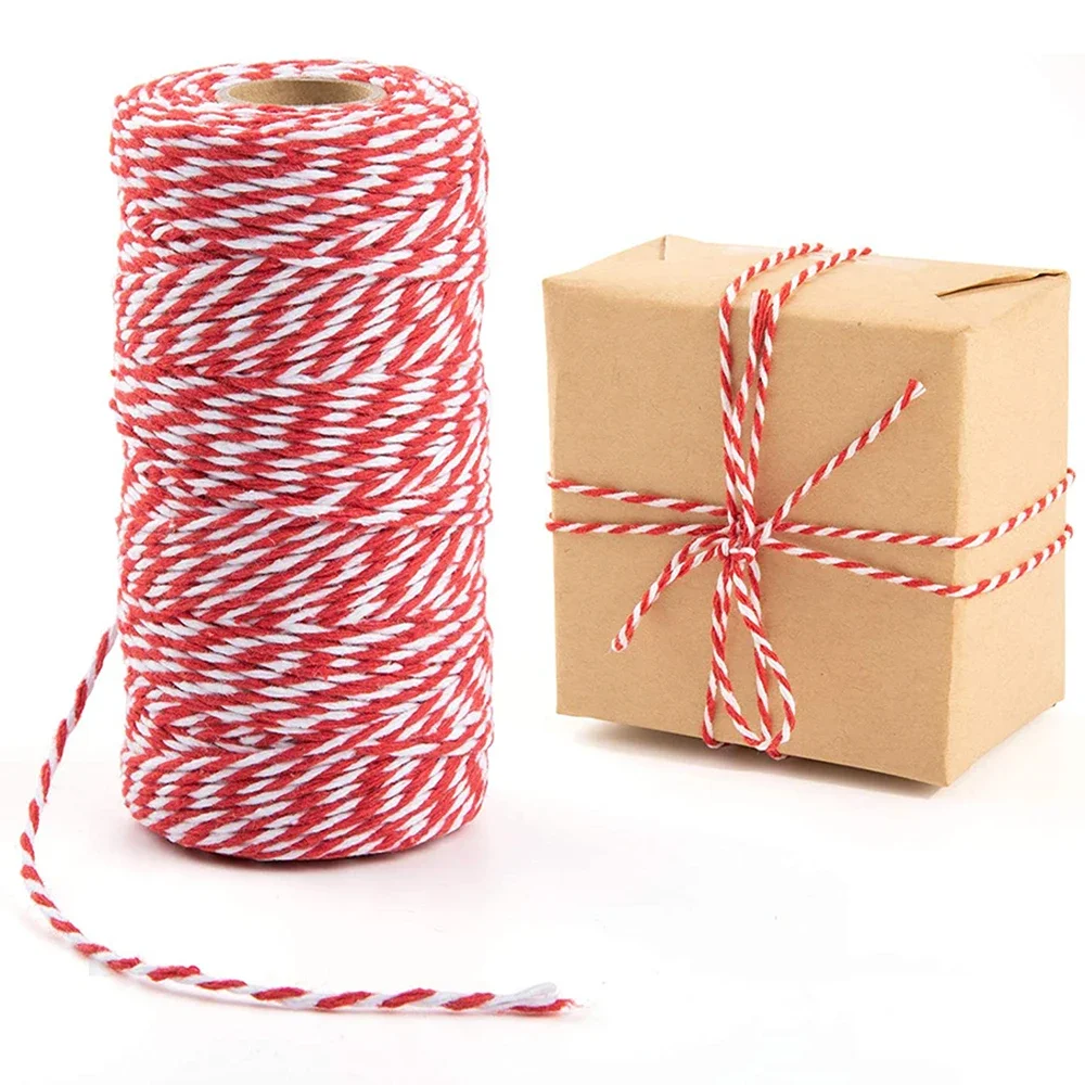 Cotton Cord Macrame Cord String 100M/Roll for Crafts DIY Home Textile Gift Wrapping Wedding Decor