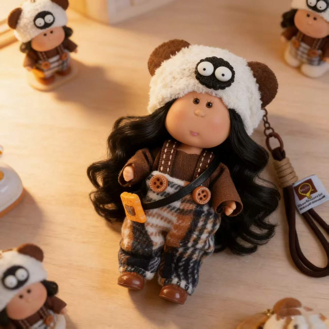 14cm 미니 감자 인형 미아 피규어 의류 세트 액세서리, 키체인 펜던트 장식 귀여운 드레스 인형 컬렉션 장난감 선물