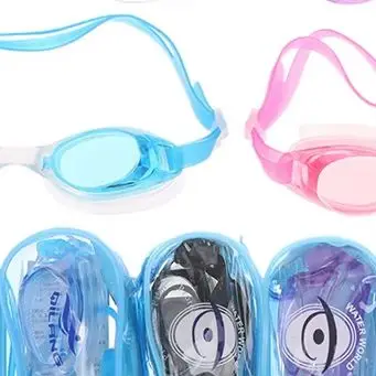 PC Swimming Goggles Kids Children Swimming Pool Diving Swim Water Sports Glasses Waterproof Anti Fog With Earplug With PVC Bag