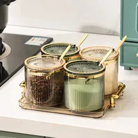 Seasoning Box Storage Box Kitchen Salt Jar Msg Seasoning Box Seasoning Jar Seasoning Jar Set Combination Set 1