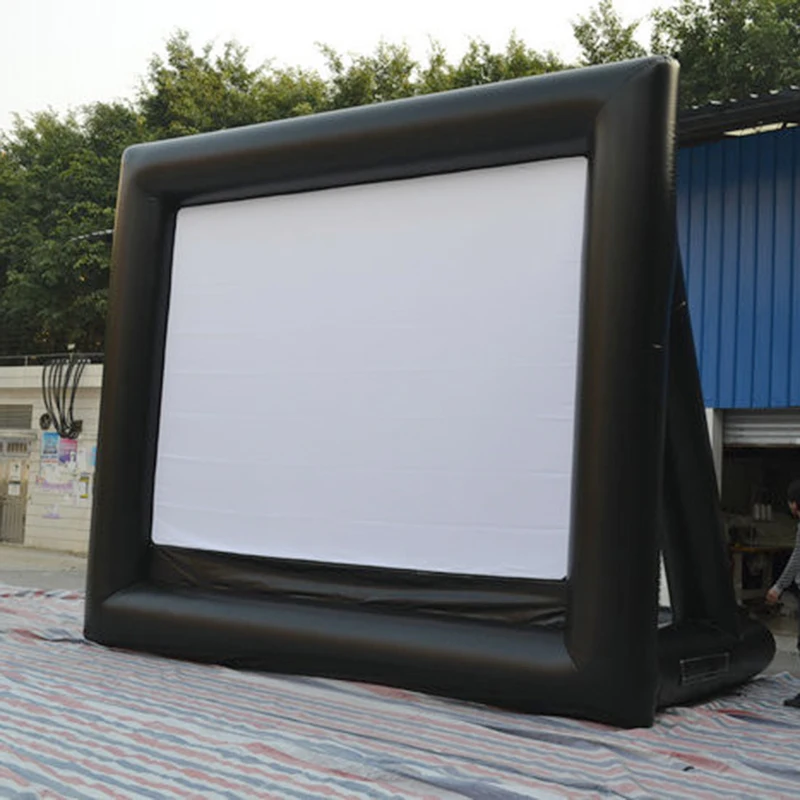 16ft 20ft 24ft Inflatable Projector Movies Screen for Home Movies TV Shows Videos Playing Games Etc 4
