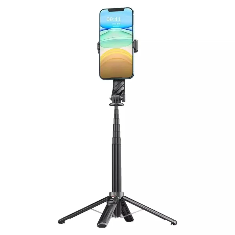 P07 휴대용 휴대폰 삼각대 및 셀카봉, 무선 리모컨 스탠드 삼각대, iPhone/안드로이드와 호환 가능