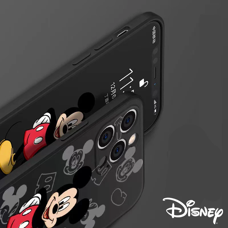 Donald Duck Mickey Minnie Mouse case For iPhone 13 12 11 Pro Mini X XR XS Max SE 6 6S 7 8 Plus Phone Case liquid silicone cover iphone 12 pro max leather case