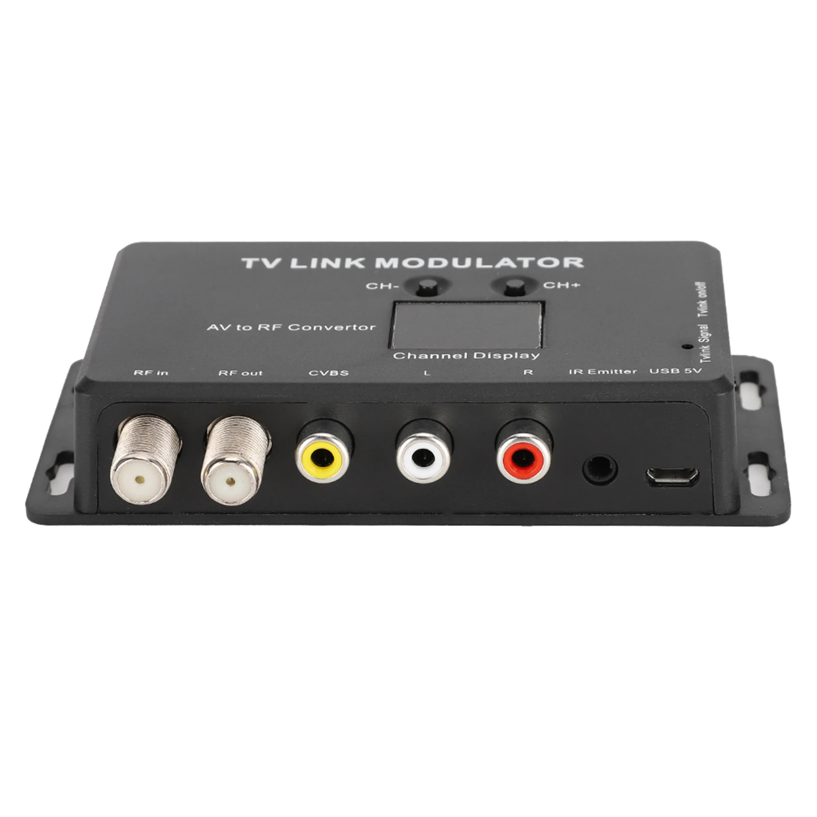 TM70 UHF TV LINK Modulator AV to RF Converter IR Extender Channel Display USB 5V