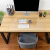 Clear Desk Mat for Keyboard and Mouse, Large Mouse Pad , Desk Protector Mat with Round Edge for Office and Home Desktop 2