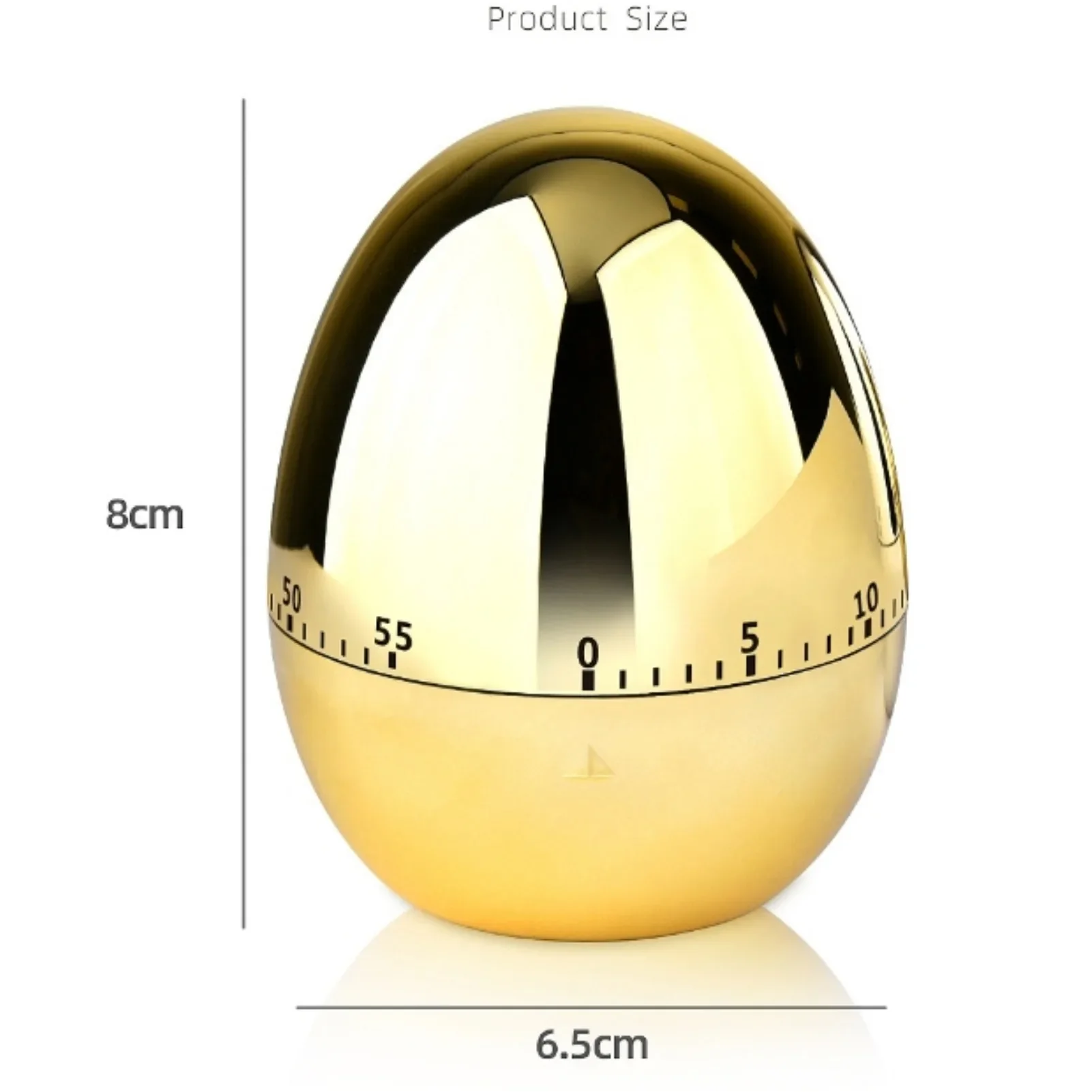 계란 주방 타이머 수동, 스테인레스 스틸 금속 기계식 시각 카운트다운 요리 타이머, 시끄러운 알람, 어린이 요리 도구