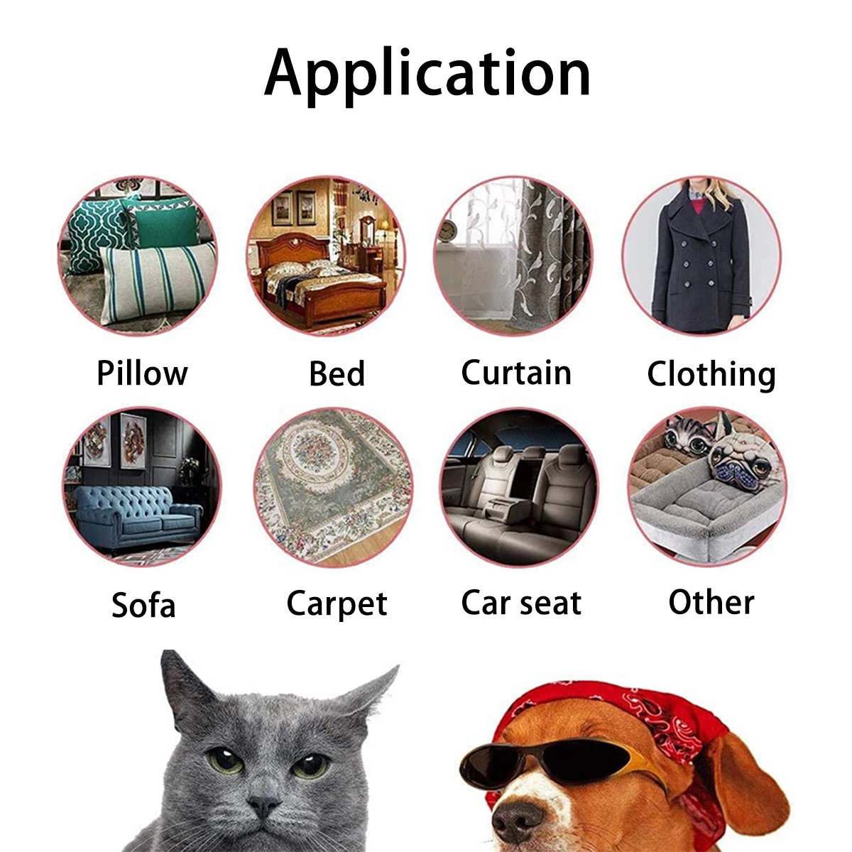 Pet Hair Remover Brush 2 Pack Clean Cat Dog Hair Remove Pumice Stone for Carpet, Car, Bedding, Clothing