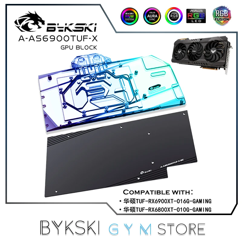 Bykski Gpu Water Block Per Asus Tuf-Rx6900/Muslimb/Asus Rog Strix Lc Rx 6800Xt Gaming/Asus Tuf-Rx6950Xt-O16G-Gaming