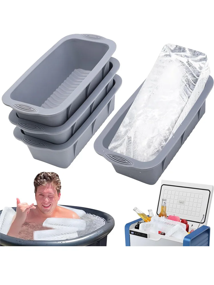 Description Picture 3 of itemSilicone Baking Molds Ice Blocks Maker Rectangular Cake Pans Non-Stick Bundt Forms Jello Buntcake Ice Tray Mould