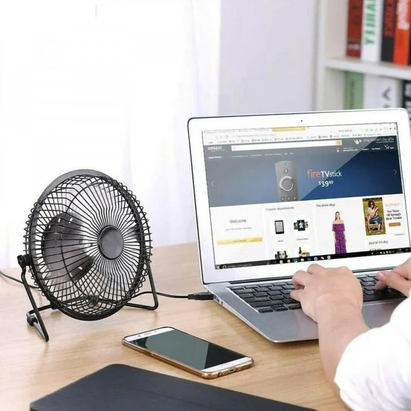 180Degree Rotatable Fan Mini USB DC 5V Cooler Desk Fan Summer Fashion Portable Desktop Cooling Fans for Notebook Laptop Computer