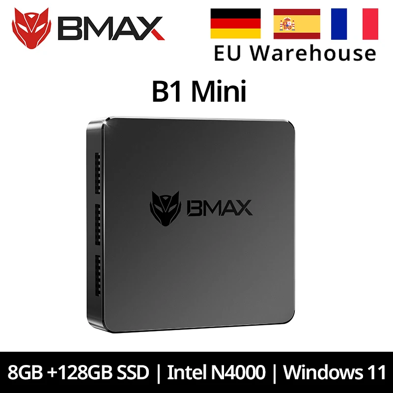 Bmax mini pc b1 mini windows11pro 8gb ram 128gb rom n4000 micro