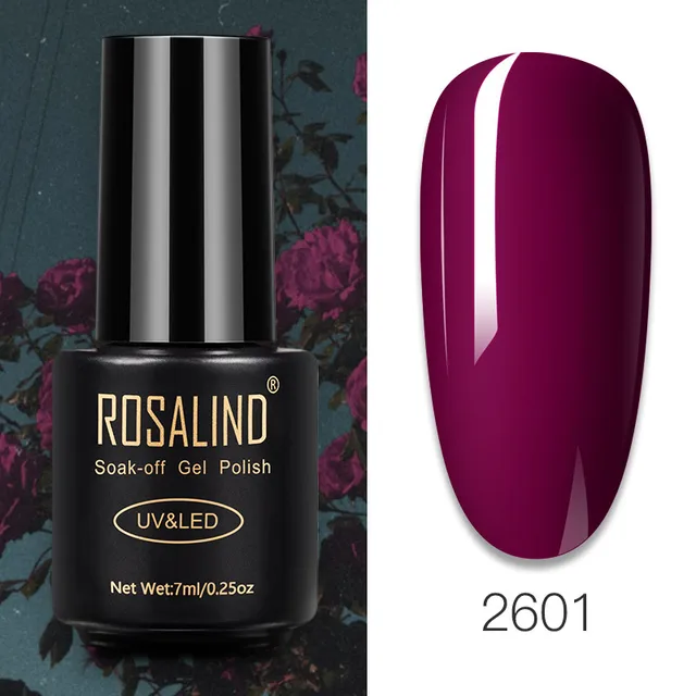 ROSALIND Nail Gel Polish Glitter Series Gel Varnishes All For Manicure Soak Off UV Lamp Nails Art Semi Permanent Gel Polish RA2601