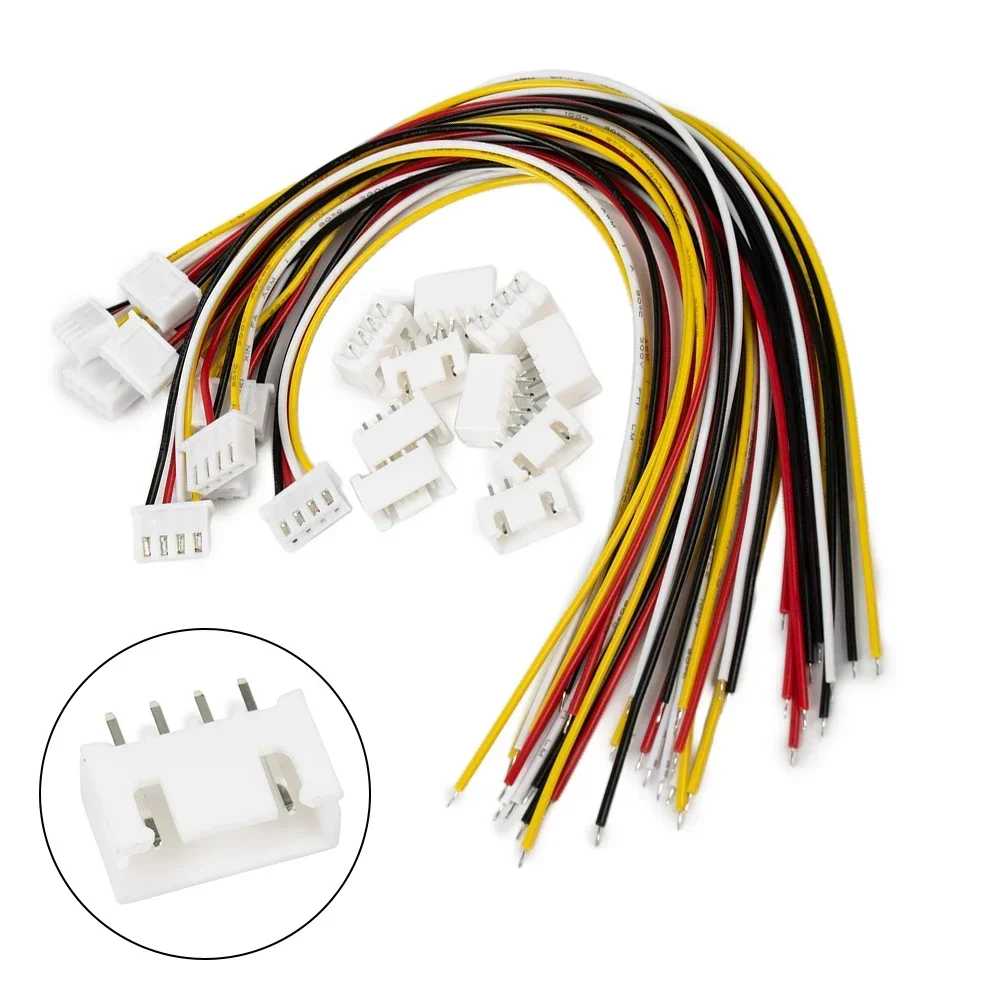 Plug Connectors 200mm Length 24AWG 1007 XH2.54mm 10 Sets 2/3/4 Pin Cable Connector Electronics Socket Hot Sale