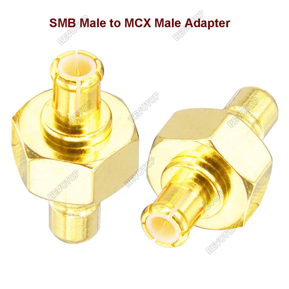 2pcs/lot 4 Type SMB to MCX RF Adapter Connectors DBA Car Aerial Adapter MCX to SMB for DAB+ Car Aerial Radio Kenwood Gold Plated