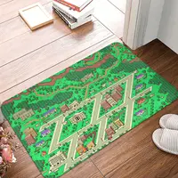 Earthbound Game Non-slip Doormat Onett Map Living Room Kitchen Mat Outdoor Carpet Flannel Modern Decor 1