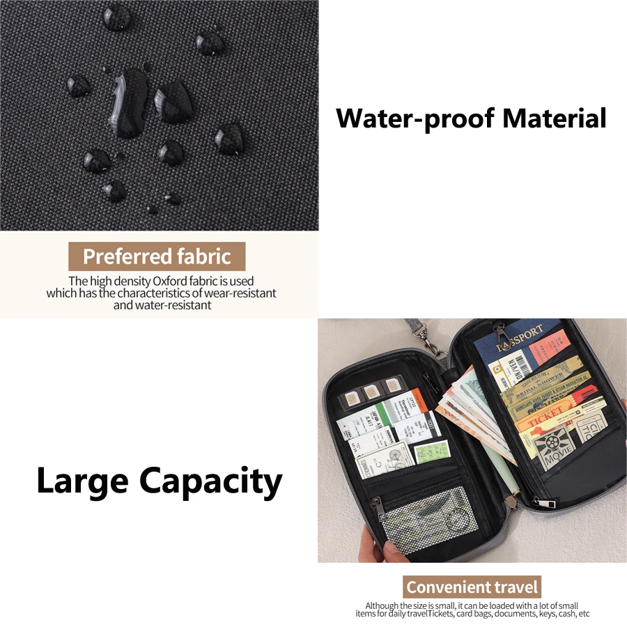 RFID Blocking Travel Passport Wallet 3