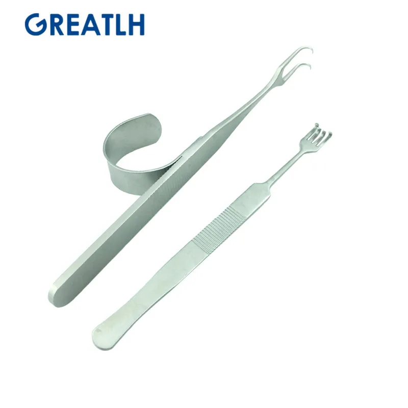 Stainless Steel Eyelid Hook Tool Double Head Eyelid Retractors Double Head Pull Hook Ophthalmic Instrument ophthalmic microsurgical scissors,ophthalmic surgical instruments