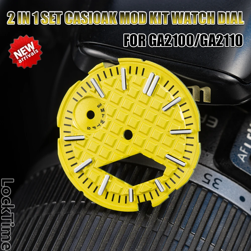 Kit Di Modifica Casioak Quadrante Dell'Orologio Piastra Fce Scala Capitolo Anello Orologio Per Casioak G-Shock Ga2100 Ga2110 Accessori Set Fai Da Te