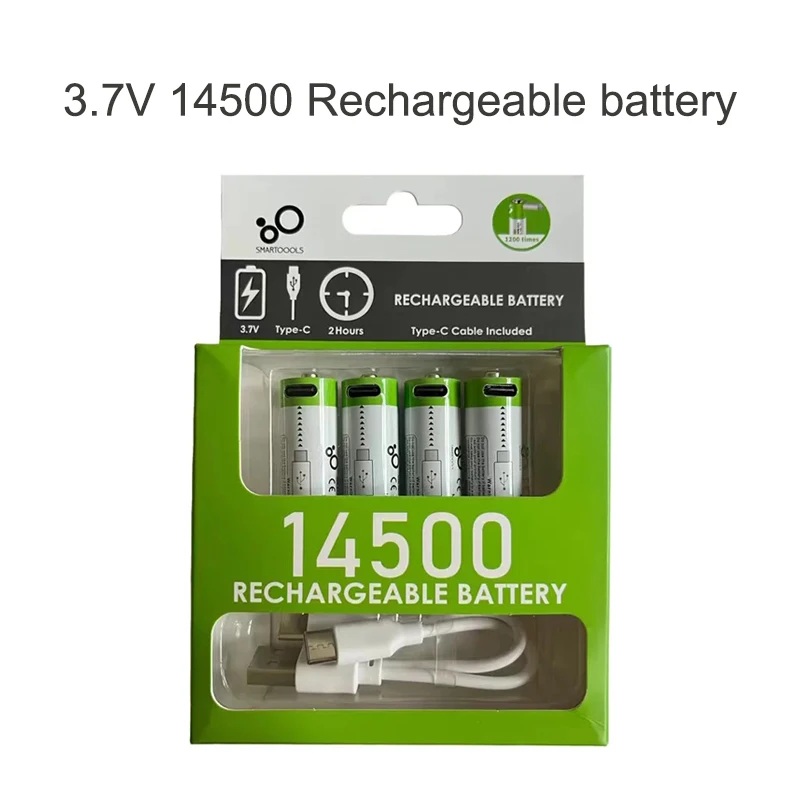 

14500 lithium battery 3.7V 700mAh rechargeable battery flashlight battery LED flashlight toy
