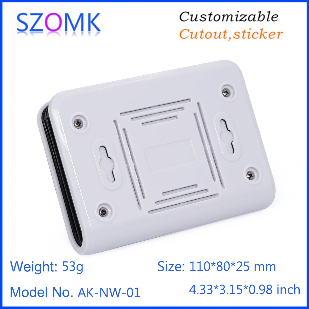 1 조각 110*80*25mm 뜨거운 판매 abs wifi 라우터 인클로저 플라스틱 전자 상자 szomk LED 배포 인클로저 제어 상자