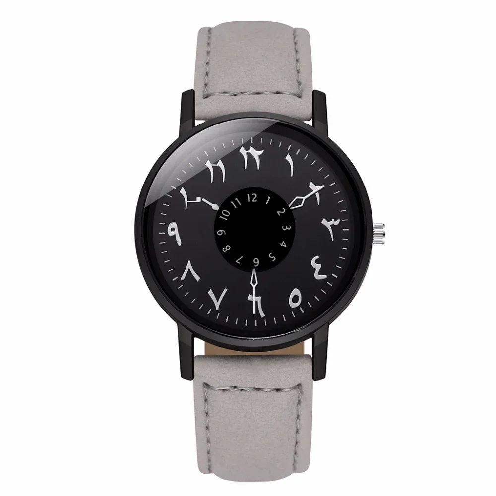 Casual Frosted Belt Small Delicate Women Arabic Numbers Watch Luxury Leather Fashion Creative Dial Simple Style Quartz Watches 3