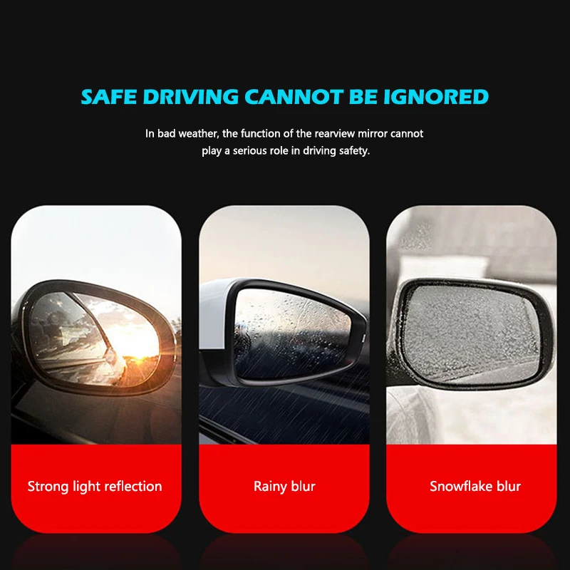 2Pcs Car Rearview Mirror Eyebrow Sun Visor Rain Shield For Mini Cooper R53 R55 R56 R60 R61 F54 F55 F56 F60