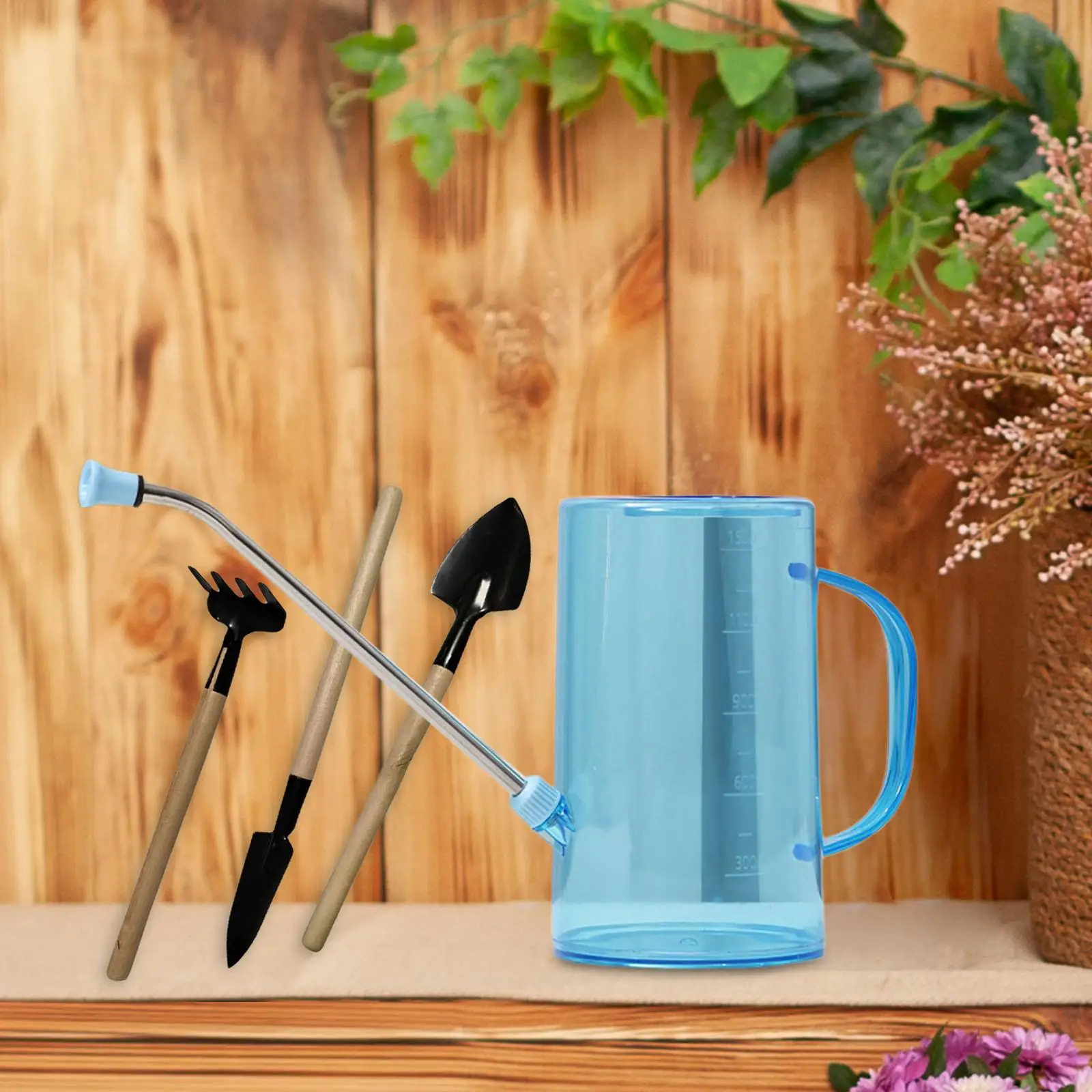 Watering Can with Stainless Steel Long Spout for Indoor Plants 34oz with Gardening Tools for Garden Household Bonsai Succulents