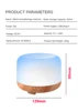 Aroma Diffuser Air Humidifier 300ML Ultrasonic Cool Mist Maker LED Essential Oil Remote Control Mute Color Aromatherapy Machine 6