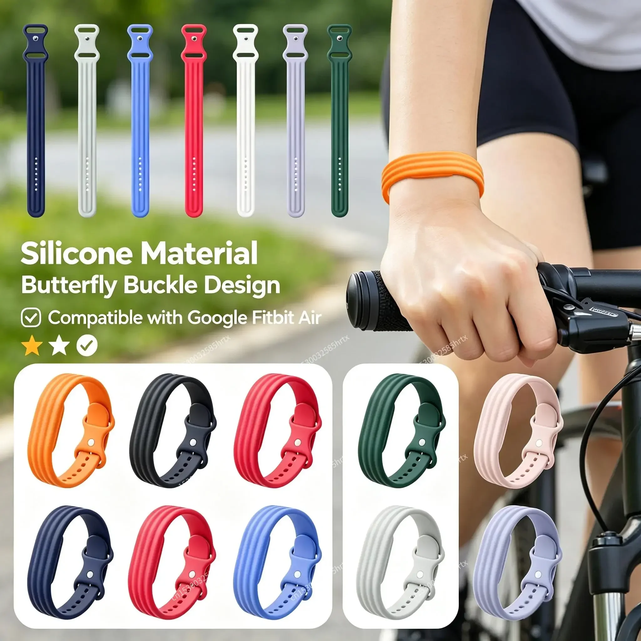 Official Sports Nylon and Silicone Loop Strap - Comfortable Bracelet Wristband for Active Lifestyles