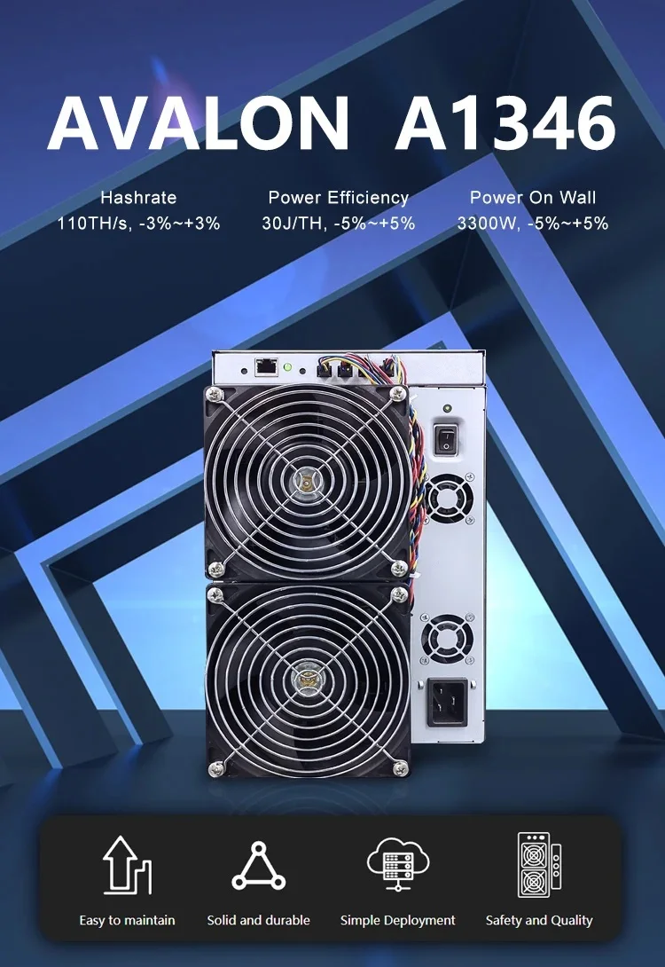 New Avalon A1346 113TH/s Bitcoin Miner 3300W Asic BTC Miner Avalon Miner  A1346 BTC Mining Crypto BTC Than A1246 A1166 pro - AliExpress